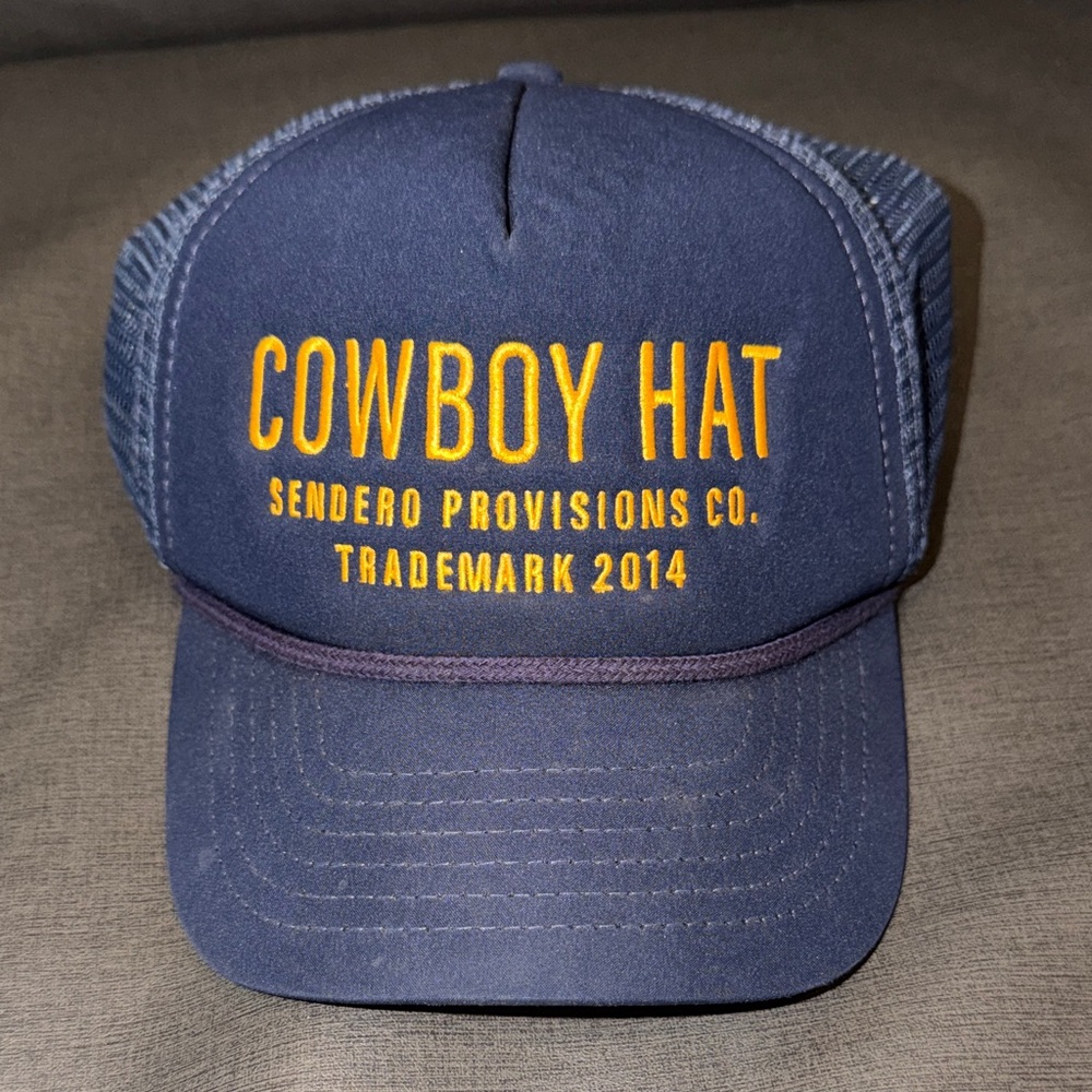 Sendero Navy Trucker “Cowboy” Hat